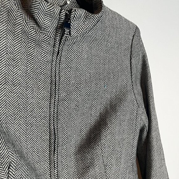 Banana Republic herringbone zip up jacket - Picture 2 of 5